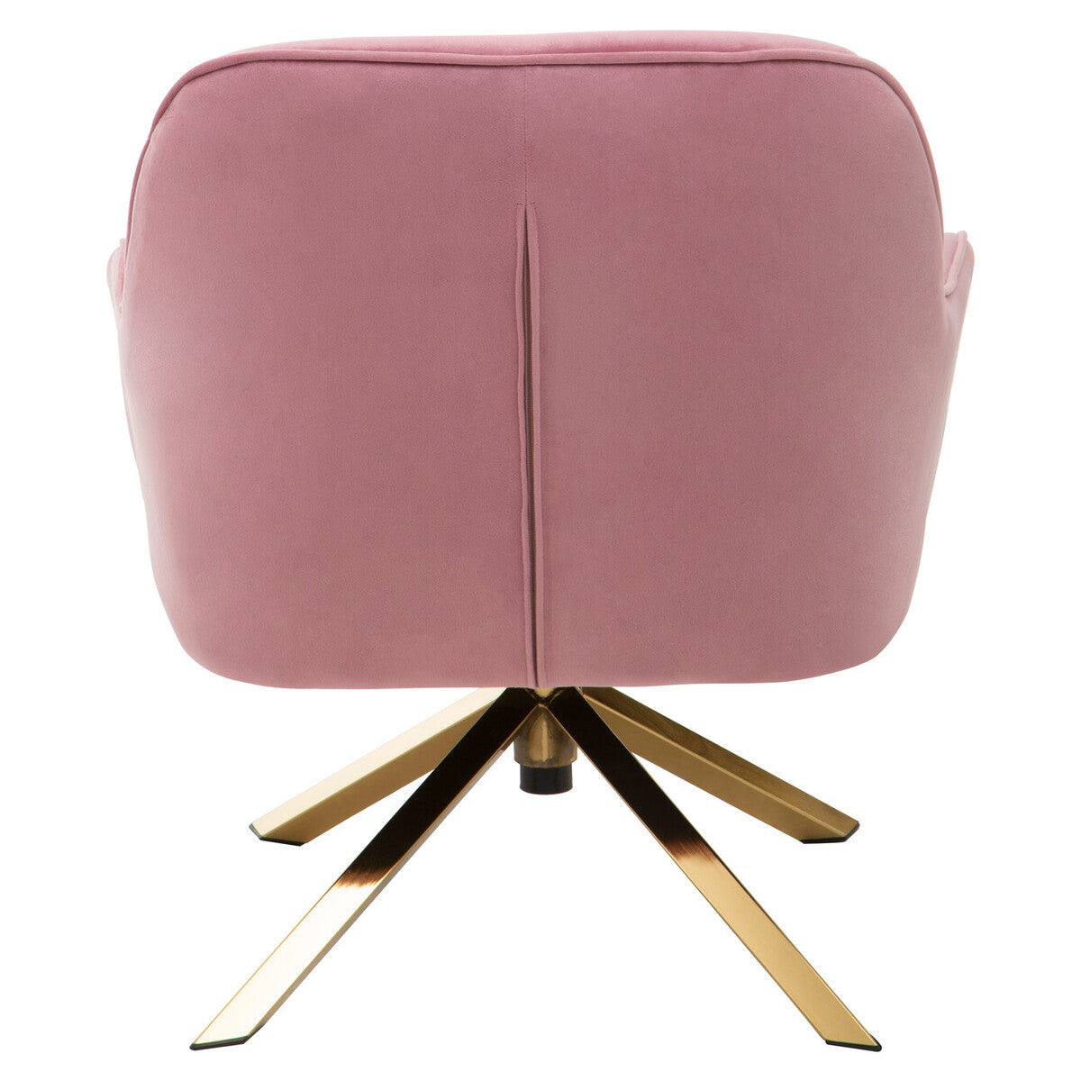 Orsina Avery Pink Velvet Swivel Chair | Modern Upholstered Accent Seat