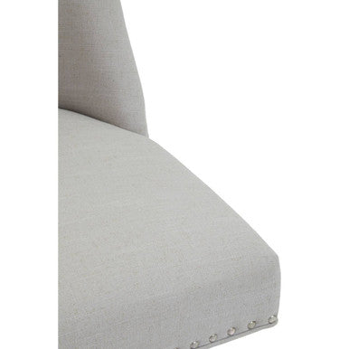 Orsina Washington Swivel Home Office Chair – Natural Fabric & Wood
