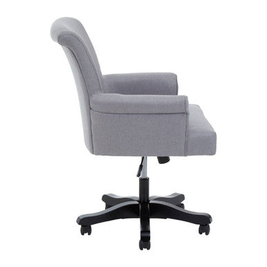 Orsina Walford Grey Home Office Chair – Ergonomic Swivel Desk Chair