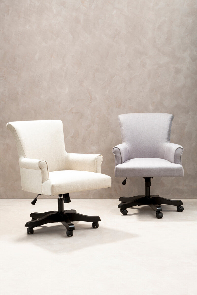 Orsina Walford Grey Home Office Chair – Ergonomic Swivel Desk Chair
