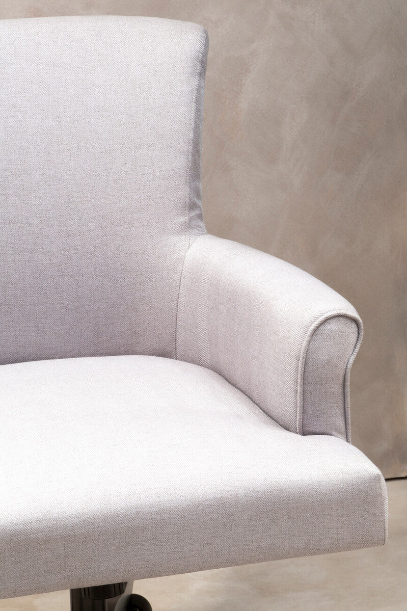 Orsina Walford Grey Home Office Chair – Ergonomic Swivel Desk Chair