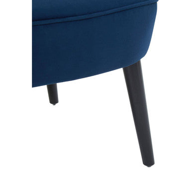 Orsina Wexley Wingback Lounge Chair – Blue Mid-Century Accent Chair