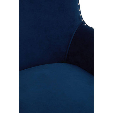 Orsina Wexley Wingback Lounge Chair – Blue Mid-Century Accent Chair
