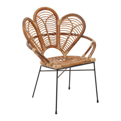 Orsina Manado Natural Rattan Armchair – Handwoven Coastal Accent Chair