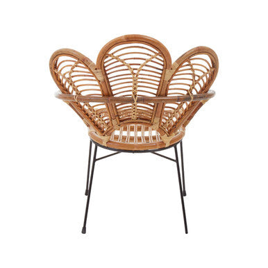 Orsina Manado Natural Rattan Armchair – Handwoven Coastal Accent Chair