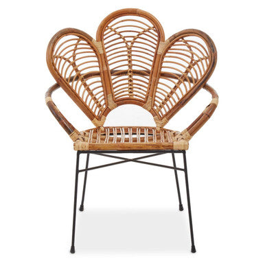 Orsina Manado Natural Rattan Armchair – Handwoven Coastal Accent Chair