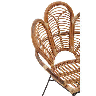 Orsina Manado Natural Rattan Armchair – Handwoven Coastal Accent Chair