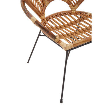 Orsina Manado Natural Rattan Armchair – Handwoven Coastal Accent Chair