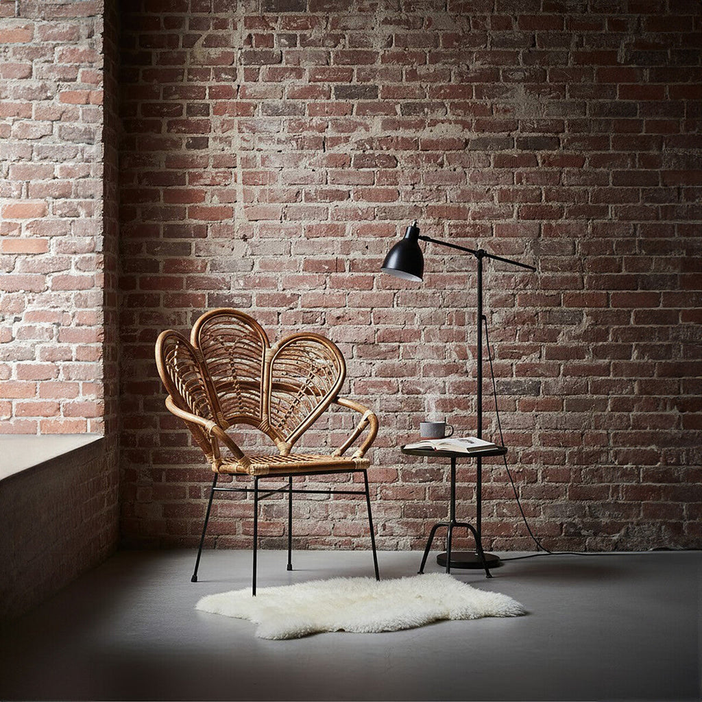 Orsina Manado Natural Rattan Armchair – Handwoven Coastal Accent Chair