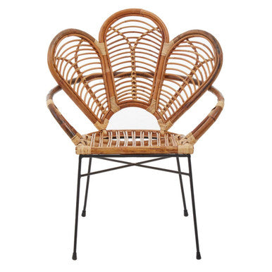Orsina Manado Natural Rattan Armchair – Handwoven Coastal Accent Chair