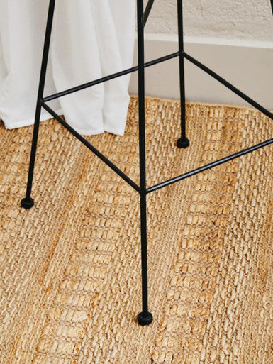 Orsina Manado Bar Chair – Handwoven Rattan Counter Stool with Slim Legs