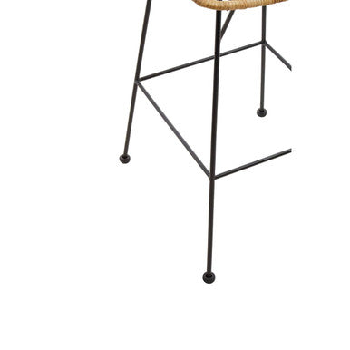 Orsina Manado Bar Chair – Handwoven Rattan Counter Stool with Slim Legs