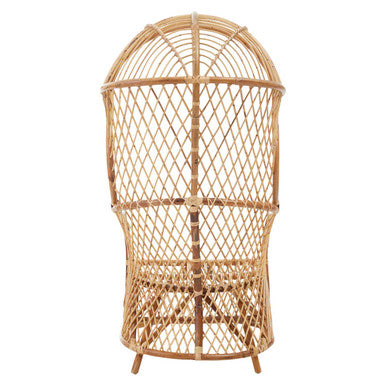 Orsina Manado High Back Natural Rattan Accent Chair – Handwoven Wood