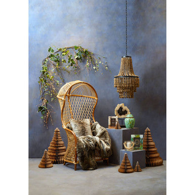 Orsina Manado High Back Natural Rattan Accent Chair – Handwoven Wood