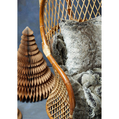 Orsina Manado High Back Natural Rattan Accent Chair – Handwoven Wood