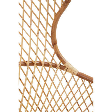 Orsina Manado High Back Natural Rattan Accent Chair – Handwoven Wood