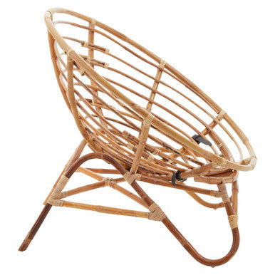 Orsina Manado Papasan Chair – Natural Rattan Coastal Living Room Seating