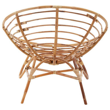 Orsina Manado Papasan Chair – Natural Rattan Coastal Living Room Seating