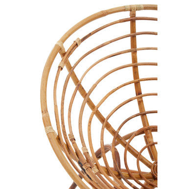 Orsina Manado Papasan Chair – Natural Rattan Coastal Living Room Seating