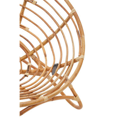 Orsina Manado Papasan Chair – Natural Rattan Coastal Living Room Seating