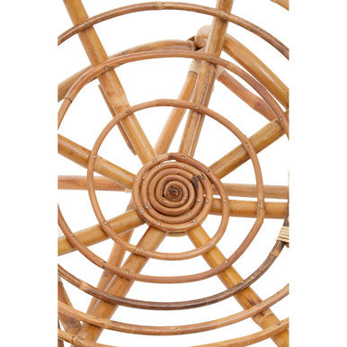 Orsina Manado Papasan Chair – Natural Rattan Coastal Living Room Seating