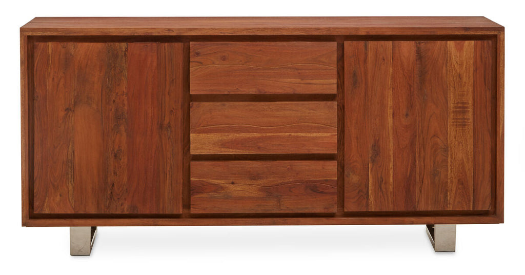 Orsina Simla Acacia Wood Sideboard | 2-Door 3-Drawer Buffet Cabinet