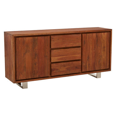 Orsina Simla Acacia Wood Sideboard | 2-Door 3-Drawer Buffet Cabinet