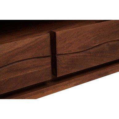 Orsina Simla Acacia Wood Media Unit | 3-Drawer TV Console with Storage