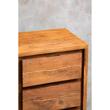 Orsina Simla Acacia Wood Sideboard | 1 Door 3 Drawer Storage Cabinet