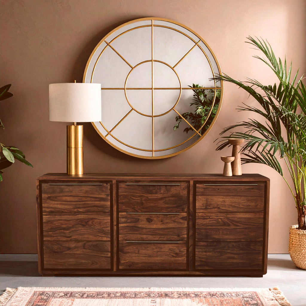Orsina Surati Sheesham and Acacia Wood Sideboard – 2 Door 3 Drawer