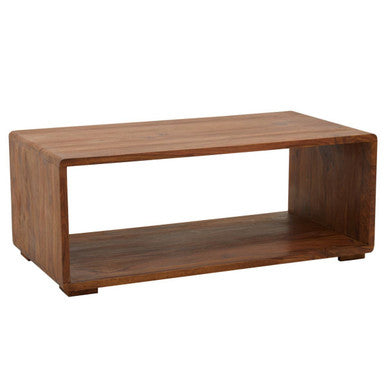 Orsina Surati Sheesham Wood Coffee Table – Solid Wood Storage Shelf