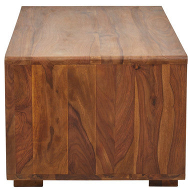 Orsina Surati Sheesham Wood Coffee Table – Solid Wood Storage Shelf