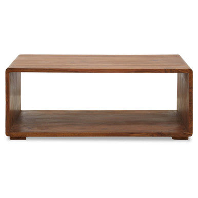 Orsina Surati Sheesham Wood Coffee Table – Solid Wood Storage Shelf