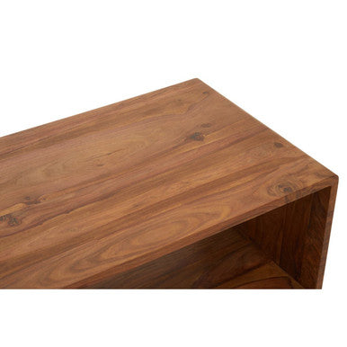 Orsina Surati Sheesham Wood Coffee Table – Solid Wood Storage Shelf