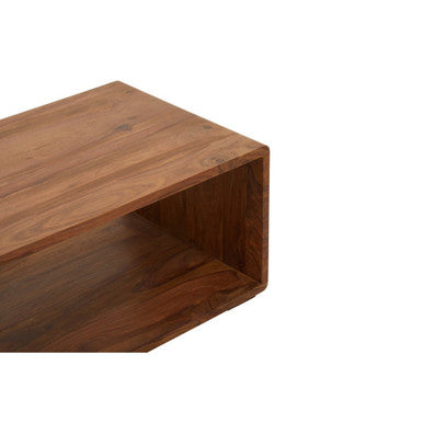Orsina Surati Sheesham Wood Coffee Table – Solid Wood Storage Shelf