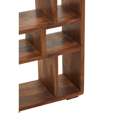 Orsina Surati Sheesham Wood Shelf Unit – Tall Solid Wood Bookshelf
