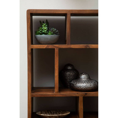 Orsina Surati Sheesham Wood Shelf Unit – Tall Solid Wood Bookshelf