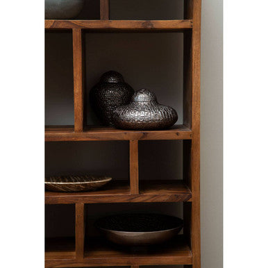 Orsina Surati Sheesham Wood Shelf Unit – Tall Solid Wood Bookshelf