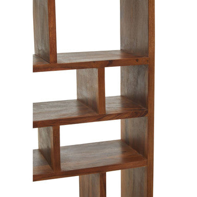 Orsina Surati Sheesham Wood Shelf Unit – Tall Solid Wood Bookshelf
