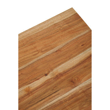 Orsina Surax Acacia Wood Side Table | Square End Table with Metal Legs