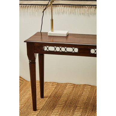 Orsina Srina Sheesham Wood Console Table with Iron Accents - 60"