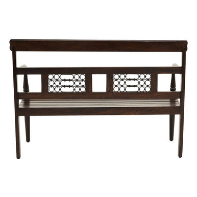 Orsina Srina Sheesham Wood Dining Bench – Dark Handcrafted Seating
