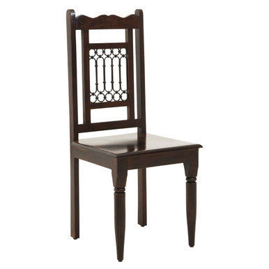 Orsina Srina Sheesham Wood Dining Chair – Solid Wood with Iron Accents