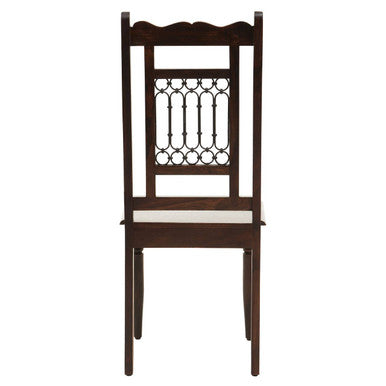 Orsina Srina Sheesham Wood Dining Chair – Solid Wood with Iron Accents
