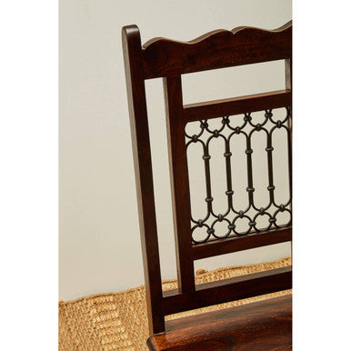 Orsina Srina Sheesham Wood Dining Chair – Solid Wood with Iron Accents