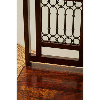 Orsina Srina Sheesham Wood Dining Chair – Solid Wood with Iron Accents