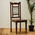 Orsina Srina Sheesham Wood Dining Chair – Solid Wood with Iron Accents