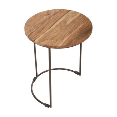 Orsina Boho Acacia Wood Nesting Tables – Set of 3 Side Tables