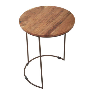 Orsina Boho Acacia Wood Nesting Tables – Set of 3 Side Tables