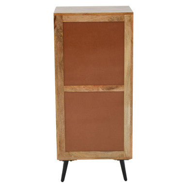 Orsina Boho Mango Wood 5-Drawer Chest – Industrial Tallboy Storage